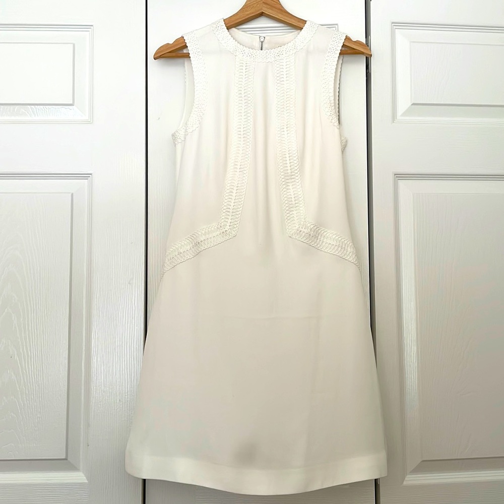 Ted baker mini dress in ivory.